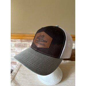 BulkLoads Trucker Hat With Brown Front & Gray Bill Adjustable